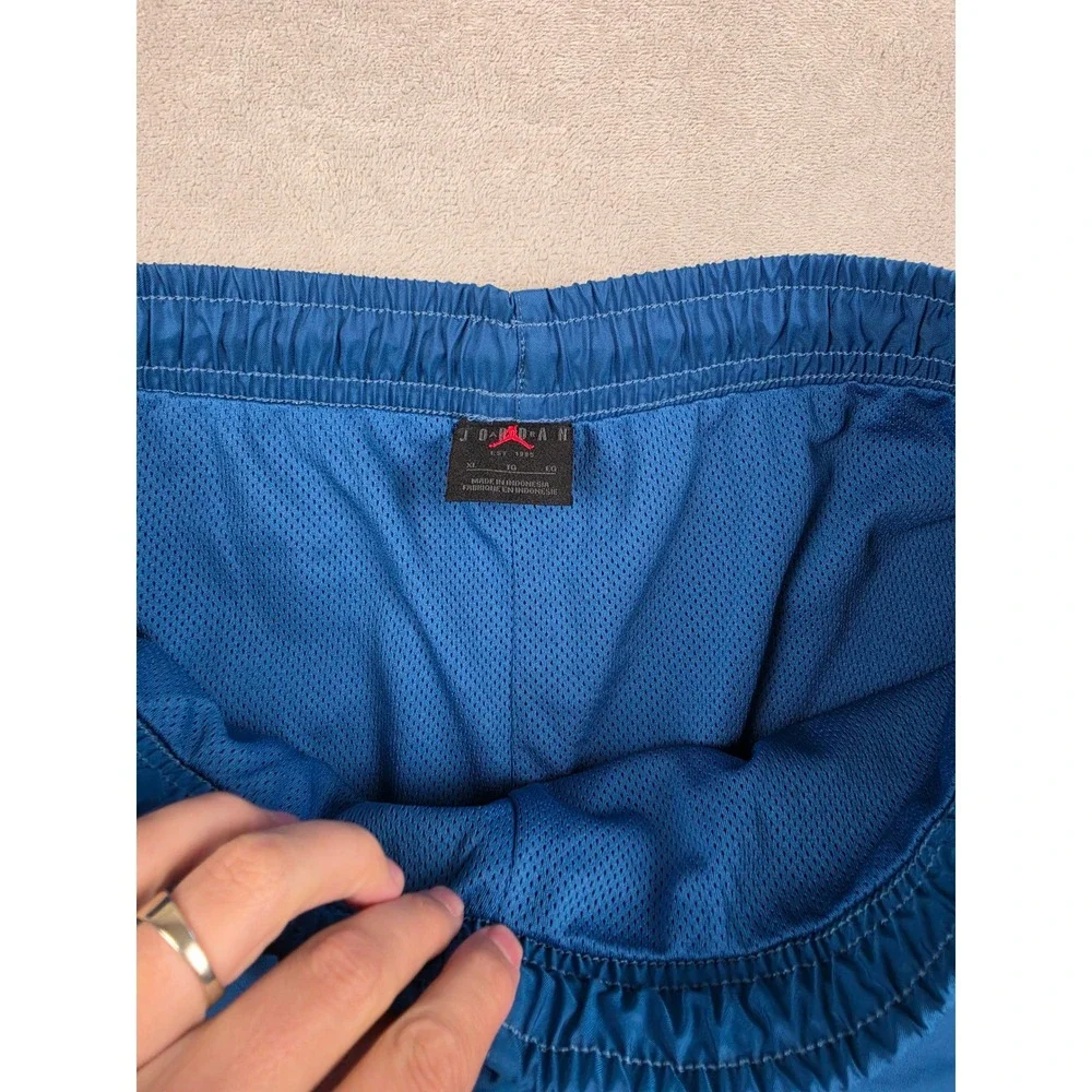 Jordan Swim Shorts Mens XL Blue Jumpman Mesh Lined Pockets Drawstring